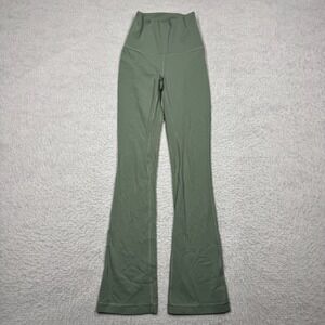 Lululemon Align High-Rise Mini-Flared LW5FCHS Yoga Pants‎ Green Women's Size 0